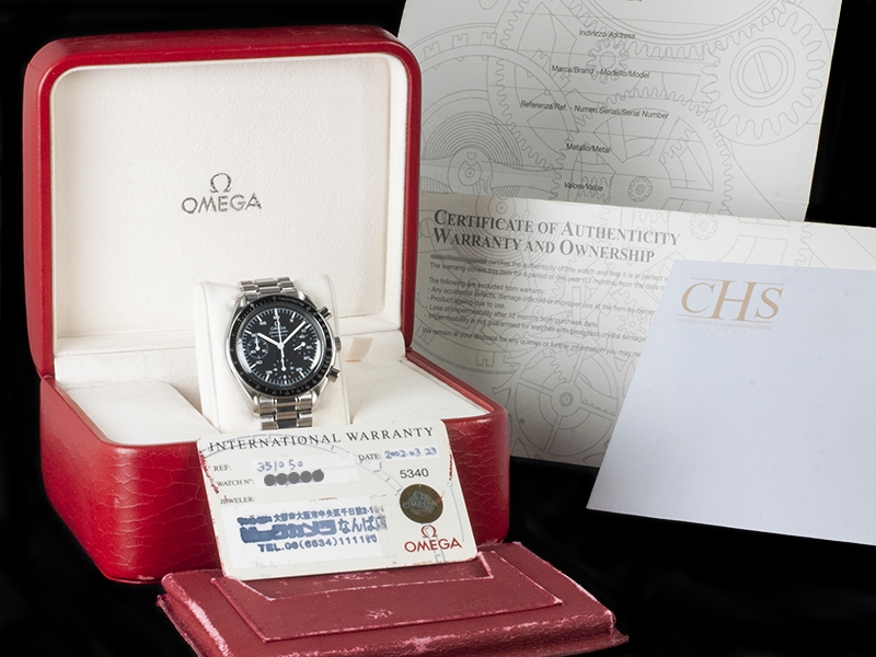 Omega Speedmaster Reduced Automatic Black Nero Watch 3510.50